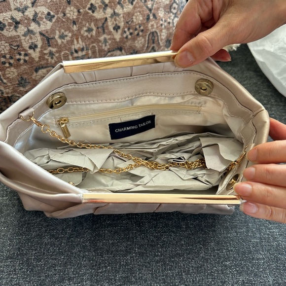 Charming Tailor Clutch Evening Bag in Champagne - Picture 3 of 5